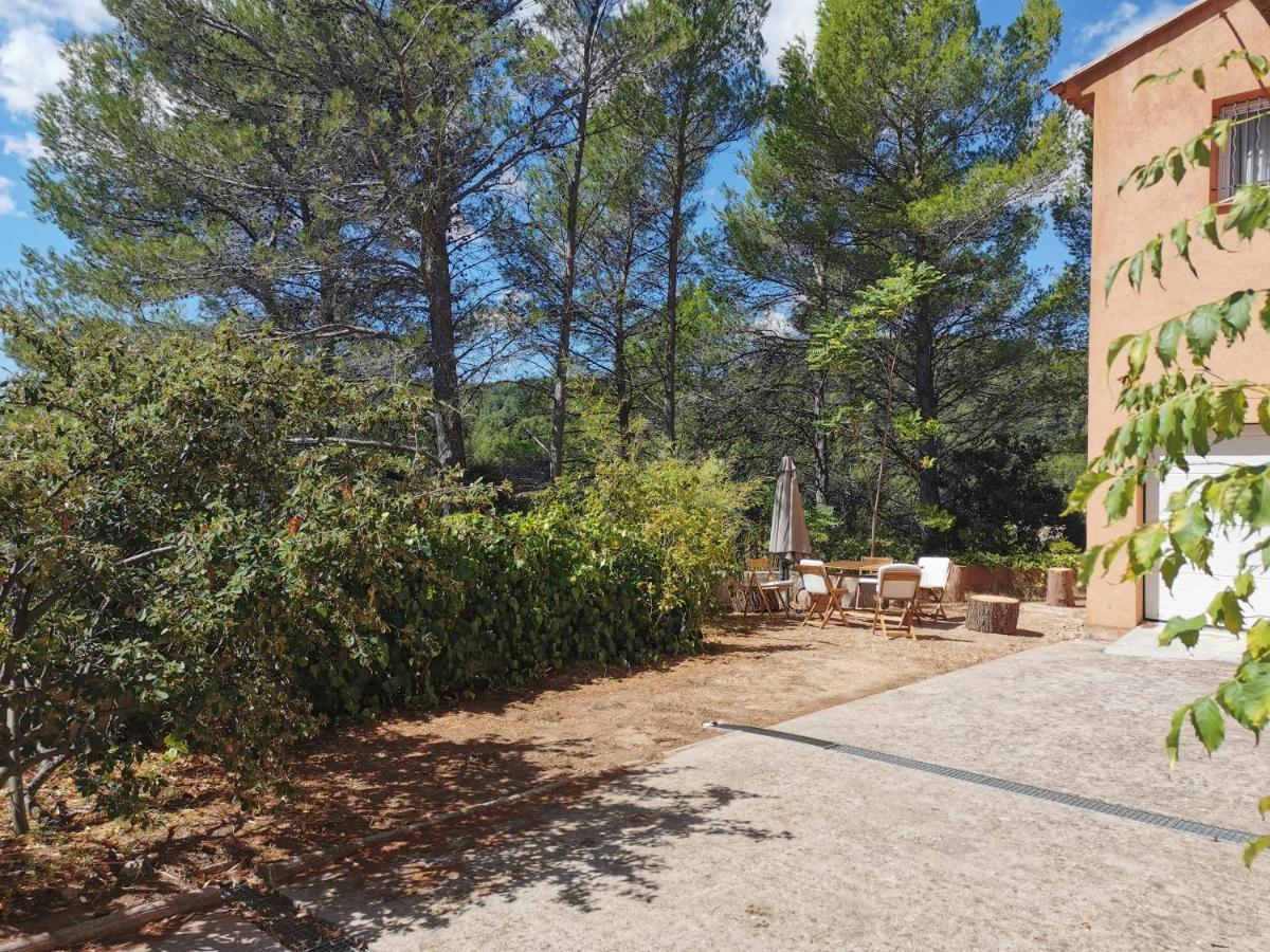 Appart Pins&parasol, piscine chauffée et bain à remous Taradeau Exterior foto